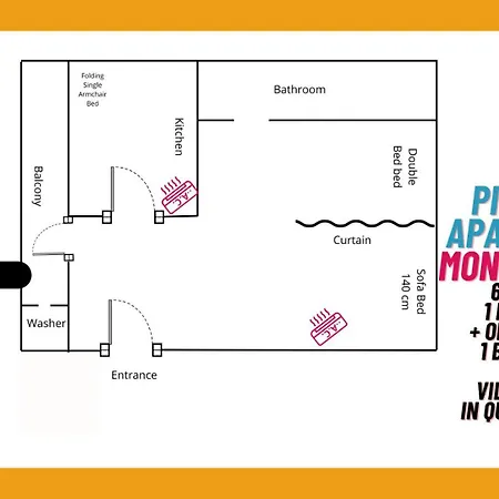 Picabon Quiet With Ac & Balcony * モンテロッソ・アル・マーレ