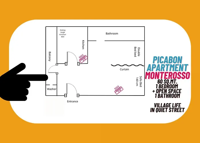 Picabon Quiet With Ac & Balcony *